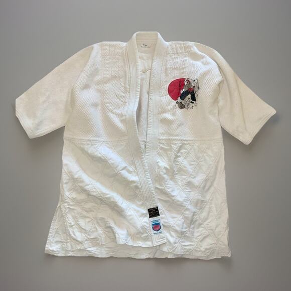 Vintage American Judo Gi Kodokan Robe Made In Japan 70s Quilted 1 - Picture 1 of 5